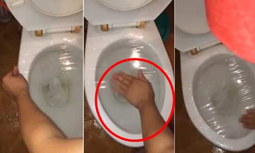 Cấp cứu bồn cầu bằng băng keo