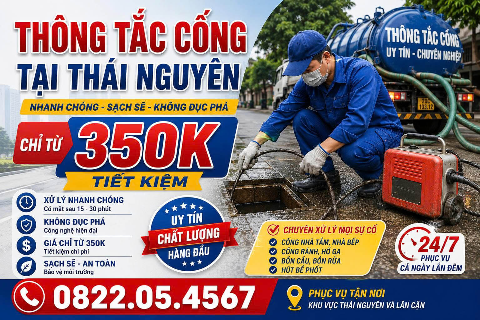 Thông Tắc Cống Tại Thái Nguyên