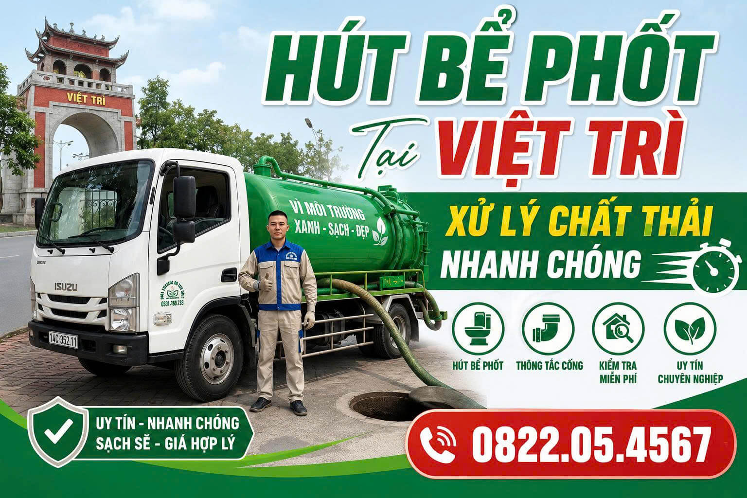 Hút Bể Phốt Tại Việt Trì