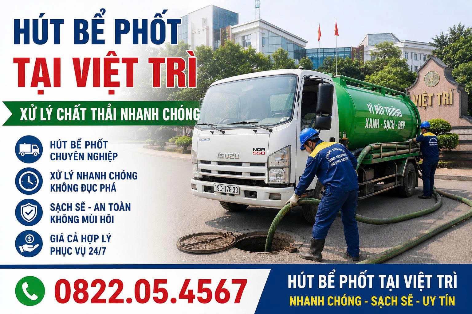 Hút Bể Phốt Việt Trì