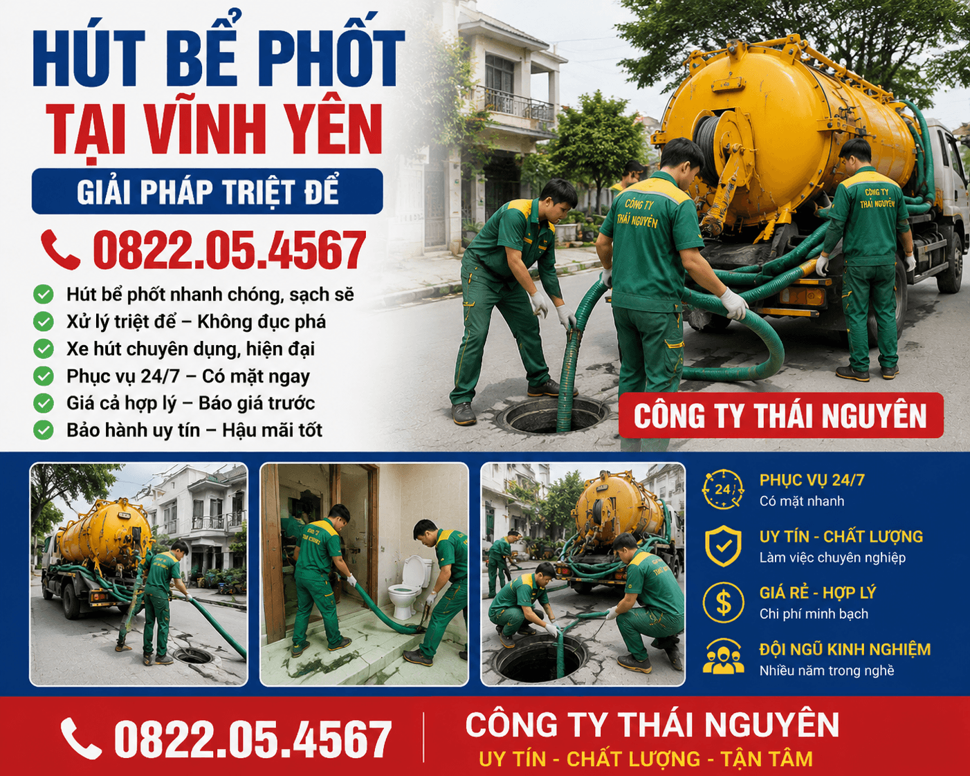 Hút Bể Phốt Tại Vĩnh Yên