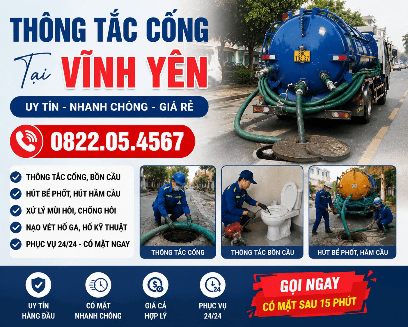 Thông Tắc Cống Tại Vĩnh Yên
