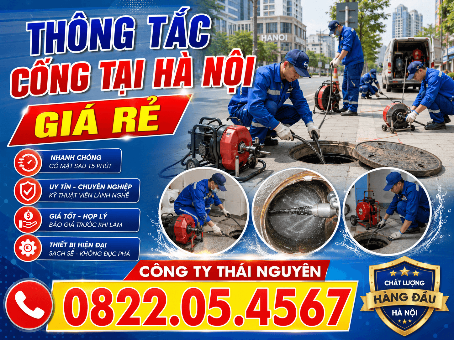 Thông Tắc Cống ở Hà Nội