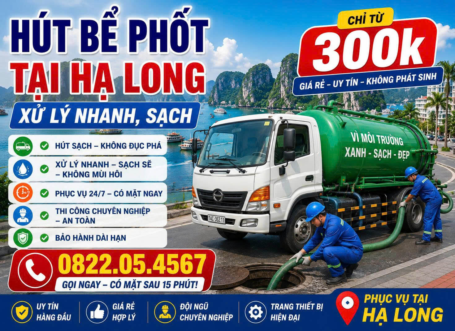 Hút Bể Phốt ở Hạ Long