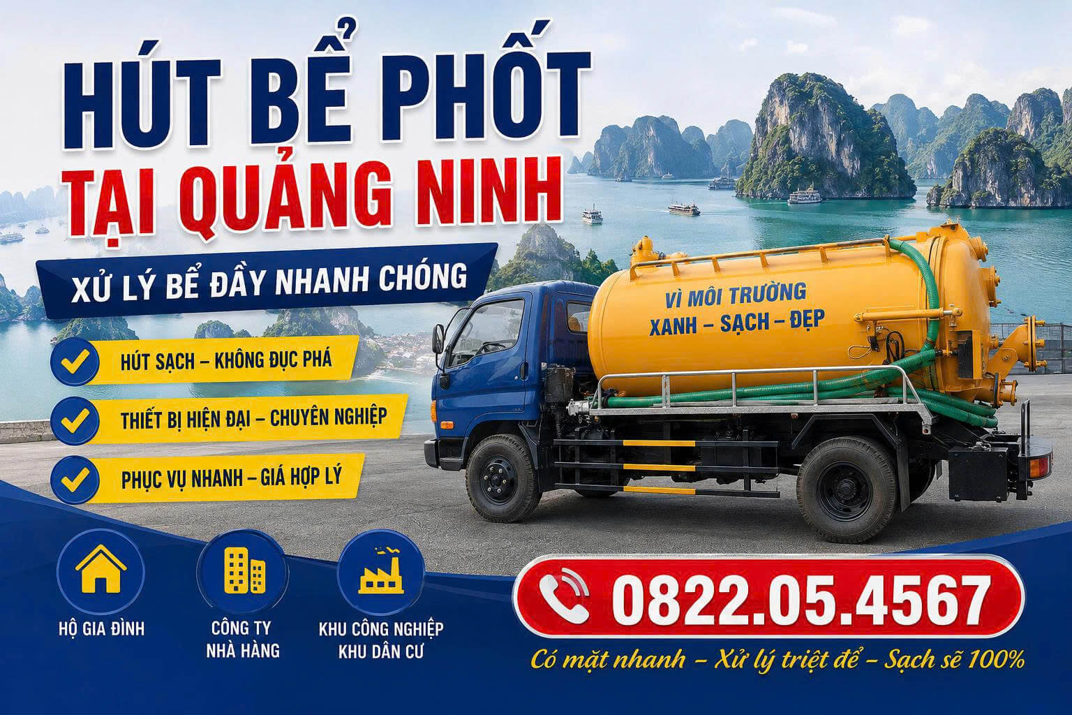 Hút Bể Phốt ở Quảng Ninh